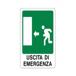 cartello uscita d'emergenza sx